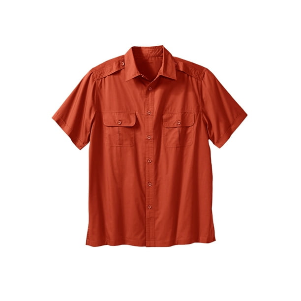 Boulder Creek by Kingsize Mens Big /& Tall Short Sleeve Pilot Shirt